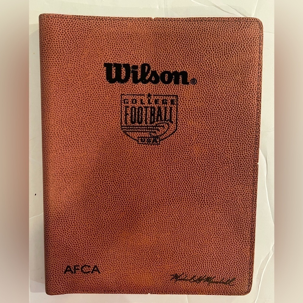 Official Wilson College Football Leather Portfolio